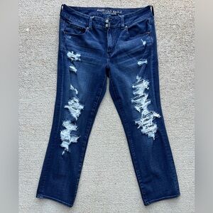 American Eagle women’s 360* super super stretch artist crops size 12